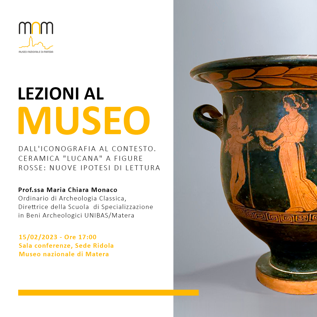 Lezioni al Museo - «Dall’iconografia al contesto. Ceramica “lucana” a figure rosse: nuove ipotesi di lettura»